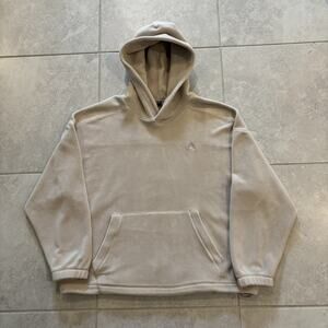 Oner Active Women Size Medium Fleece Oversized Pullover Hoodie in Sand Beige